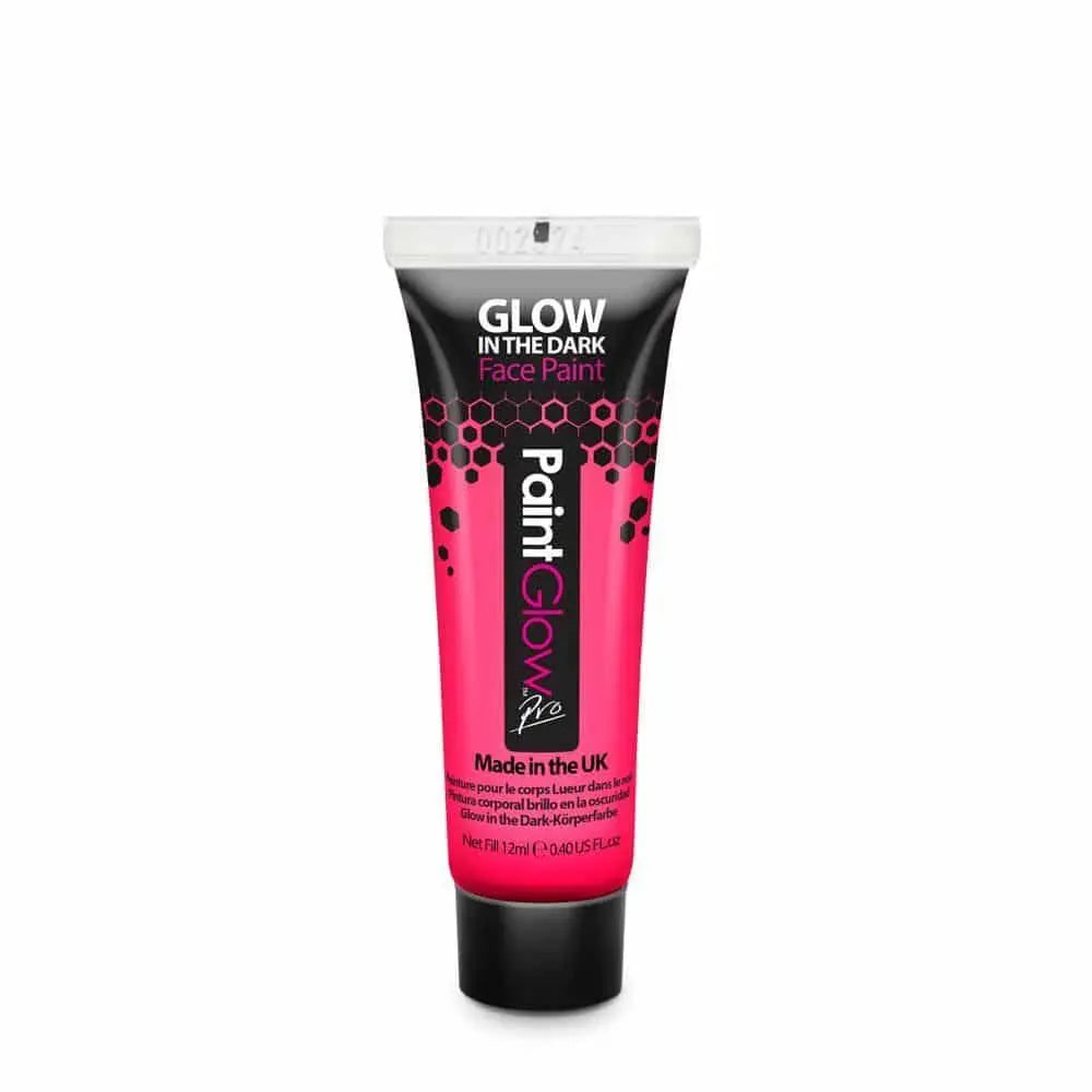 PaintGlow Pro Glow in the Dark Face Paint 12ml - Pink PaintGlow