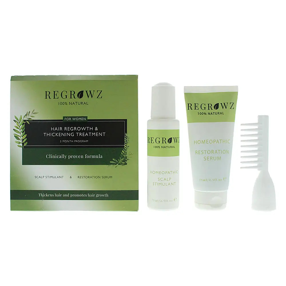 Regrowz Hair Regrowth Thickening Treatment Three Month Program For Women Regrowz