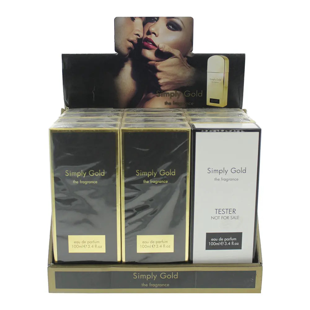 Simply Gold Display Unit 11 Pieces + Tester