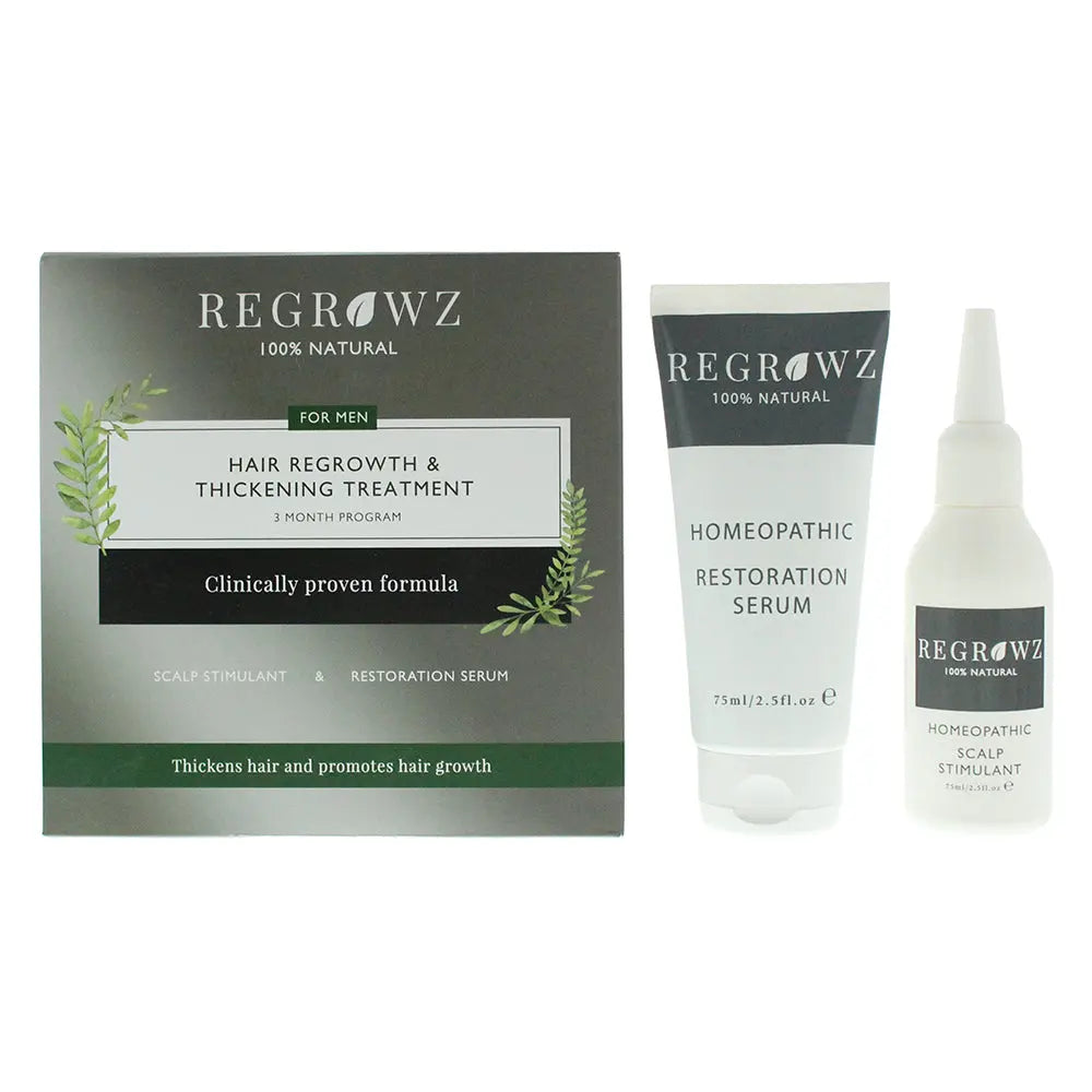 Regrowz Hair Regrowth Thickening Treatment Three Month Program For Men Regrowz