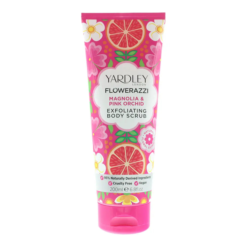 Yardley Flowerazzi Magnolia Pink Orchid Body Scrub 200ml Yardley