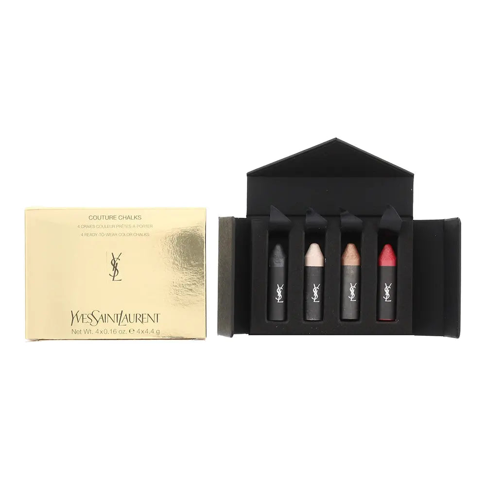 Yves Saint Laurent Couture Chalks 4 Piece Gift Set: Le Rouge Chalk 4.4g - Le Noir Chalk 4.4g - Le Nude Chalk 4.4g - Le Cuivre Chalk 4.4g Yves Saint Laurent