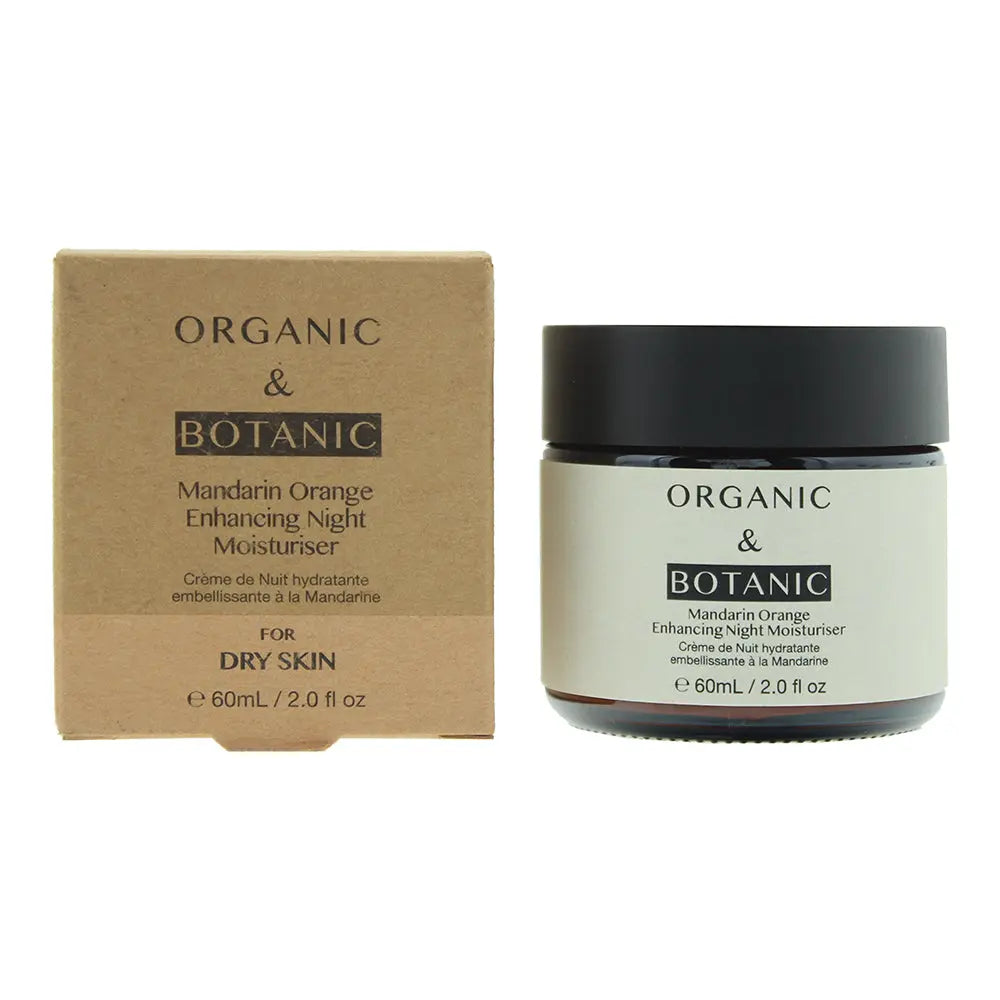 Organic Botanic Mandarin Orange Enhancing Night Moisturiser 50ml Organic and Botanic