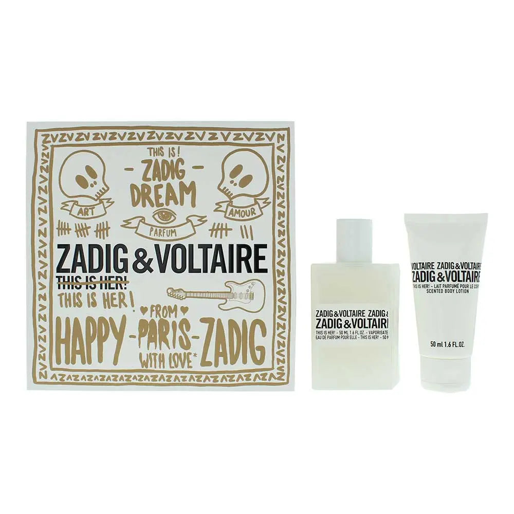 Zadig & Voltaire This Is Her! Gift Set EDP 50ml + B/Lotion 50ml Zadig and Voltaire