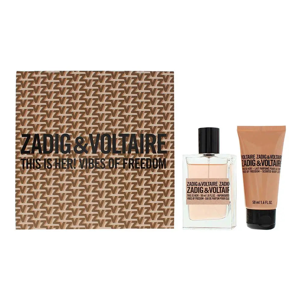 Zadig & Voltaire This Is Her! Vibes of Freedom Gift Set EDP 50ml + B/Lotion 50ml Zadig and Voltaire