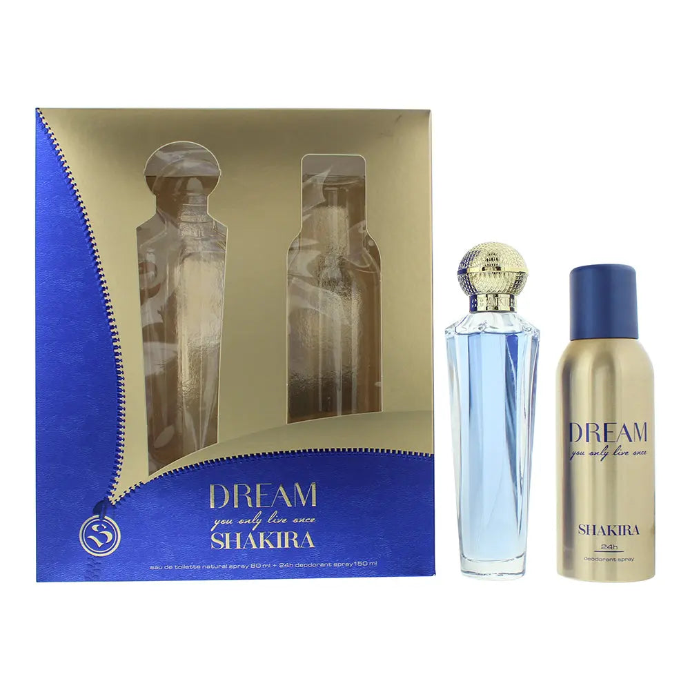 Shakira Dream You Only Live Once Gift Set EDT 80ml + D/Spray 150ml Shakira