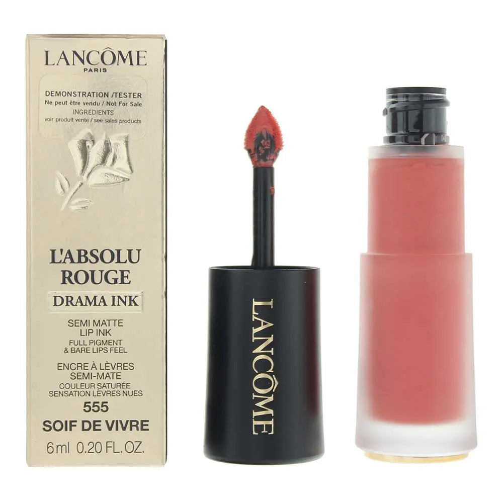 Lancôme L'Absolu Rouge Drama Ink Tester 555 Soif De Vivre Liquid Lipstick 6ml Lancôme