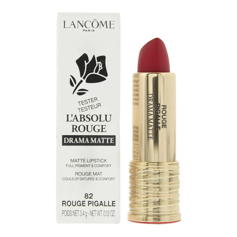 Lancôme L'Absolu Rouge Drama Matte Tester 82 Rouge Pigalle Lipstick 3.4g Lancôme