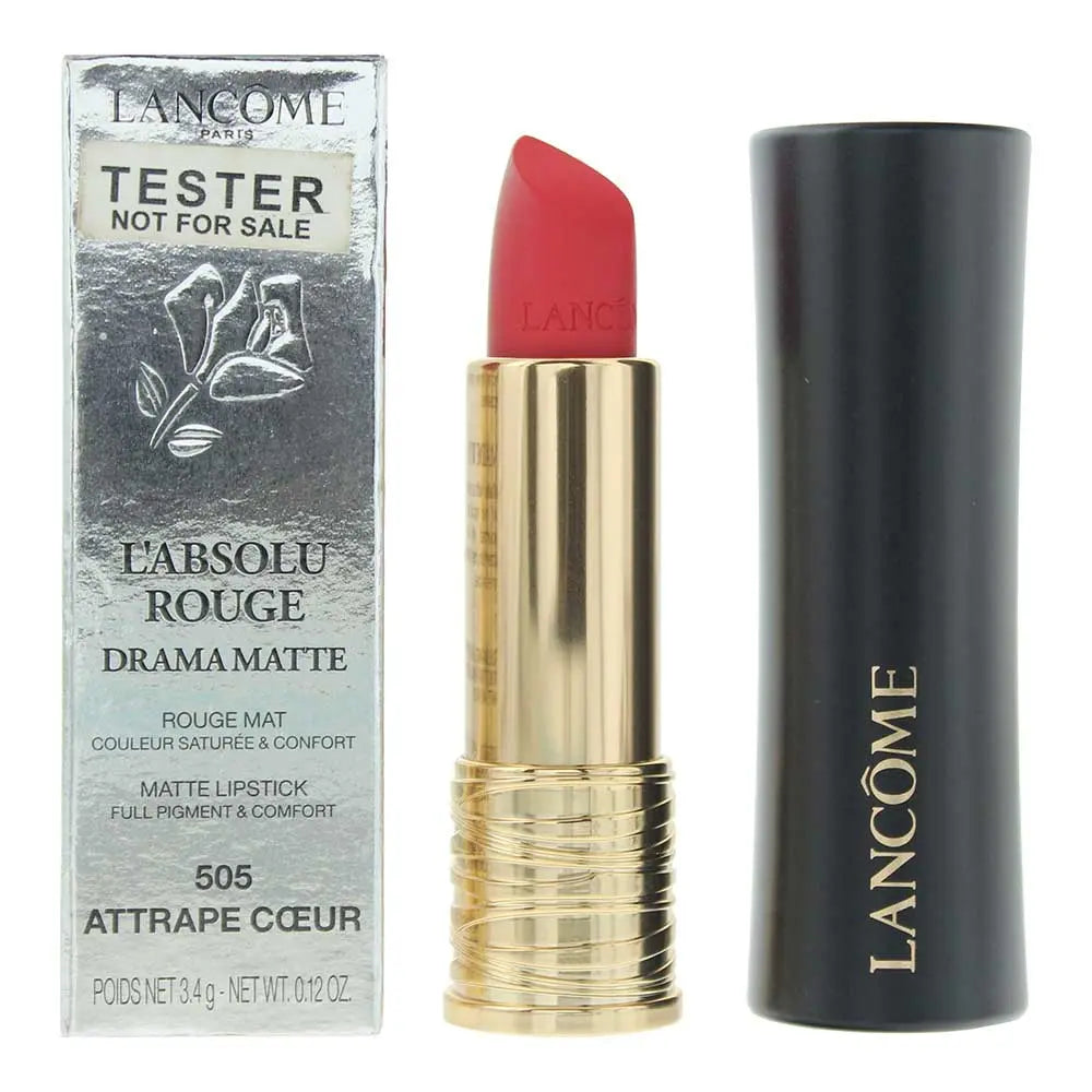 Lancôme L'Absolu Rouge Drama Matte Tester 505 Attrape Coeur Lipstick 3.4g Lancome