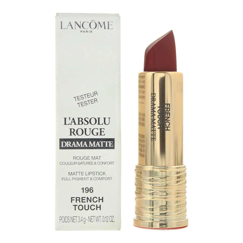 Lancôme L'Absolu Rouge Drama Matte Tester 196 French Touch Lipstick 3.4g Lancome