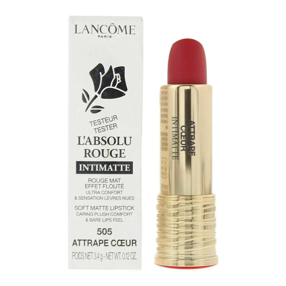 Lancôme L'Absolu Rouge Intimatte Tester 505 Attrape Coeur Lipstick 3.4g