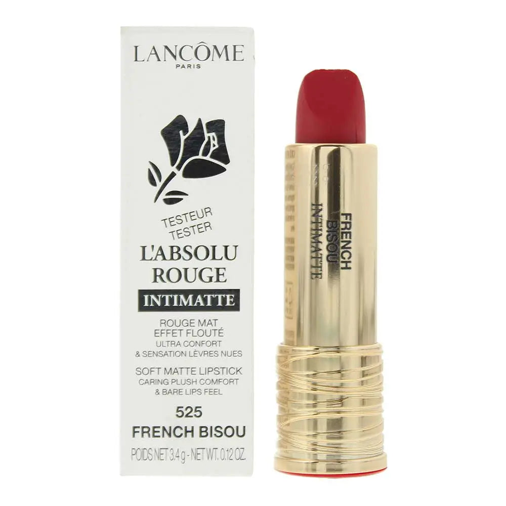 Lancôme L'Absolu Rouge Intimatte Tester 525 French Bisou Lipstick 3.4g Lancome