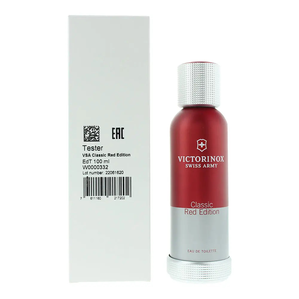 Swiss Army Victorinox Classic Red Edition Tester Eau De Toilette 100ml