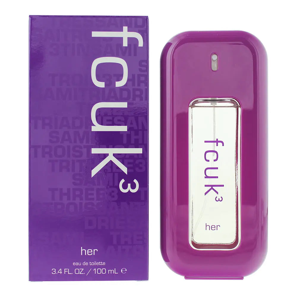 FCUK 3 Her Eau de Toilette Spray 100ml French Connection
