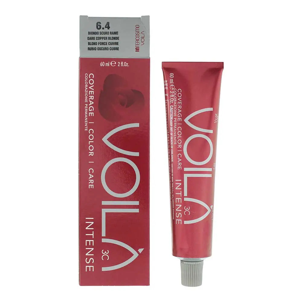 Intercosmo Voilà Intense 6.4 Dark Copper Blonde Hair Colour 60ml Intercosmo Voilà