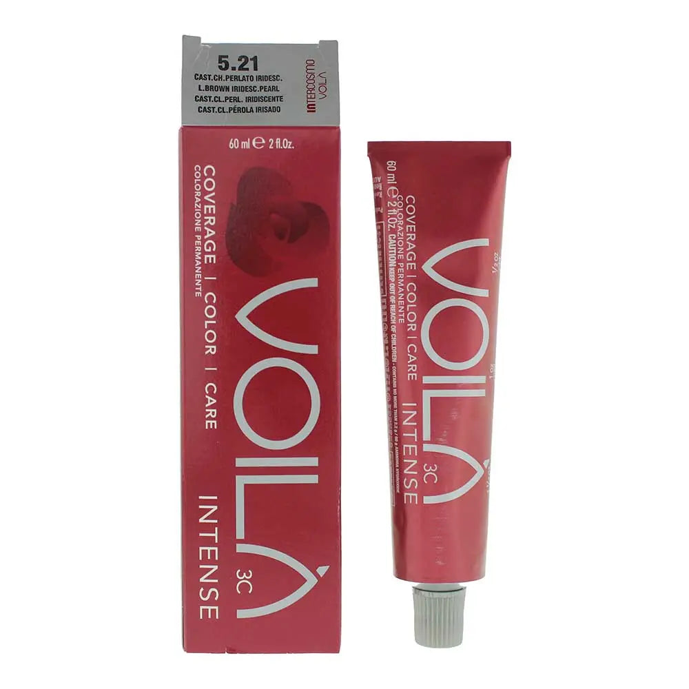 Intercosmo Voilà Intense 5.21 Light Brown Iridesc Pearl Hair Colour 60ml Intercosmo Voilà