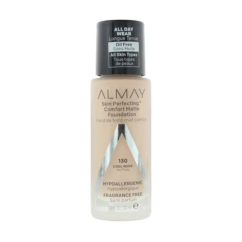 Almay Skin Perfecting Comfort Matte 130 Cool Nude Foundation 30ml Almay