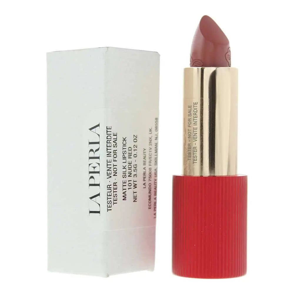 La Perla Tester Matte Silk 101 Nude Red Lipstick 3.5g La Perla