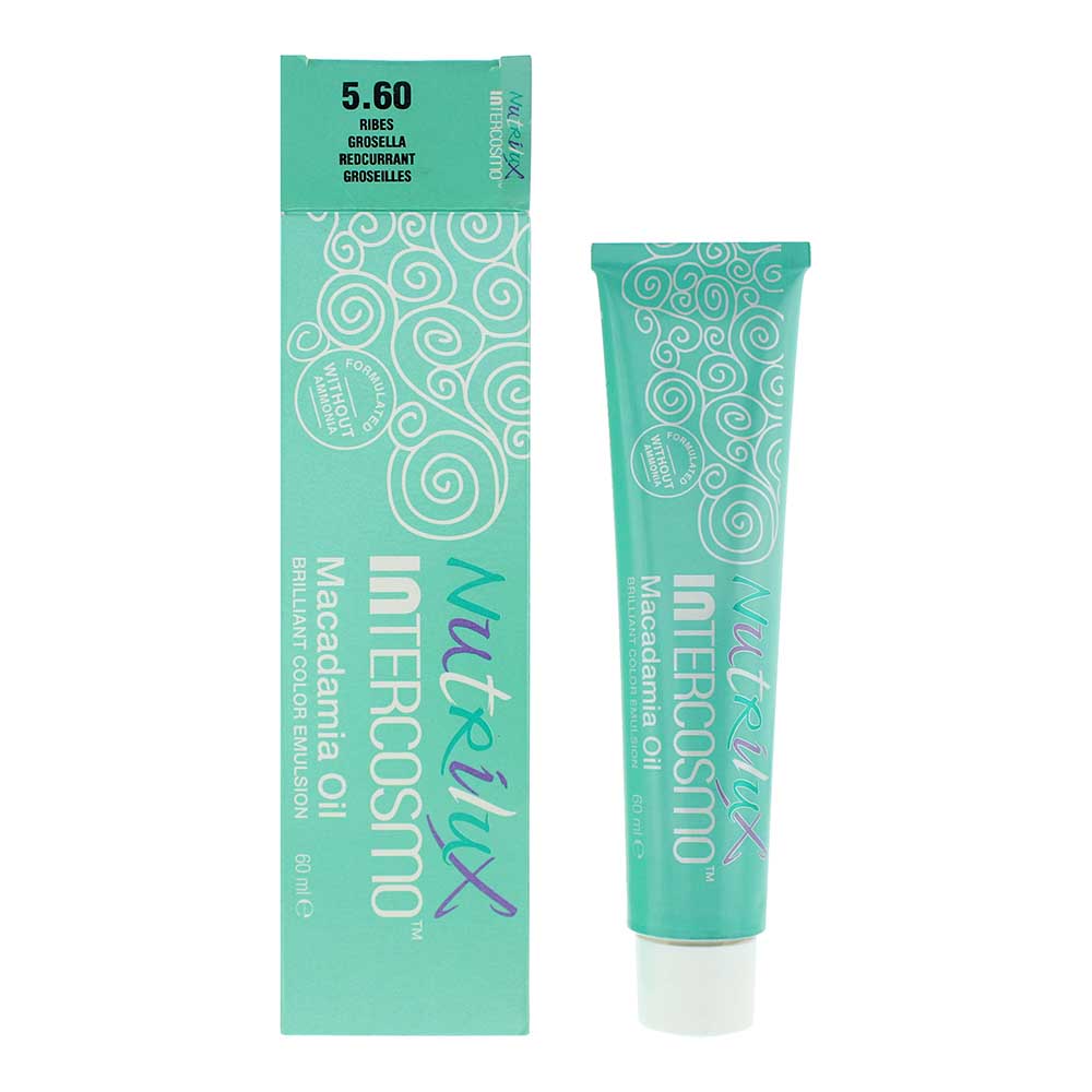 Intercosmo Nutrilux Macadamia Oil 5.60 Grosella Hair Colour 60ml Nutrilux