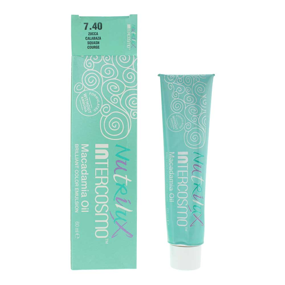 Intercosmo Nutrilux Macadamia Oil 7.40 Squash Hair Colour 60ml Nutrilux