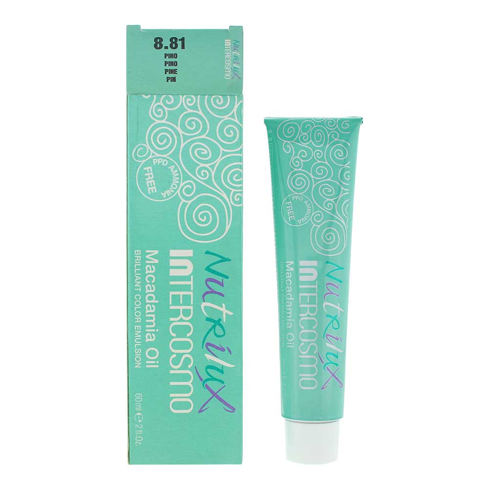 Intercosmo Nutrilux Macadamia Oil 8.81 Pine Hair Colour 60ml Nutrilux