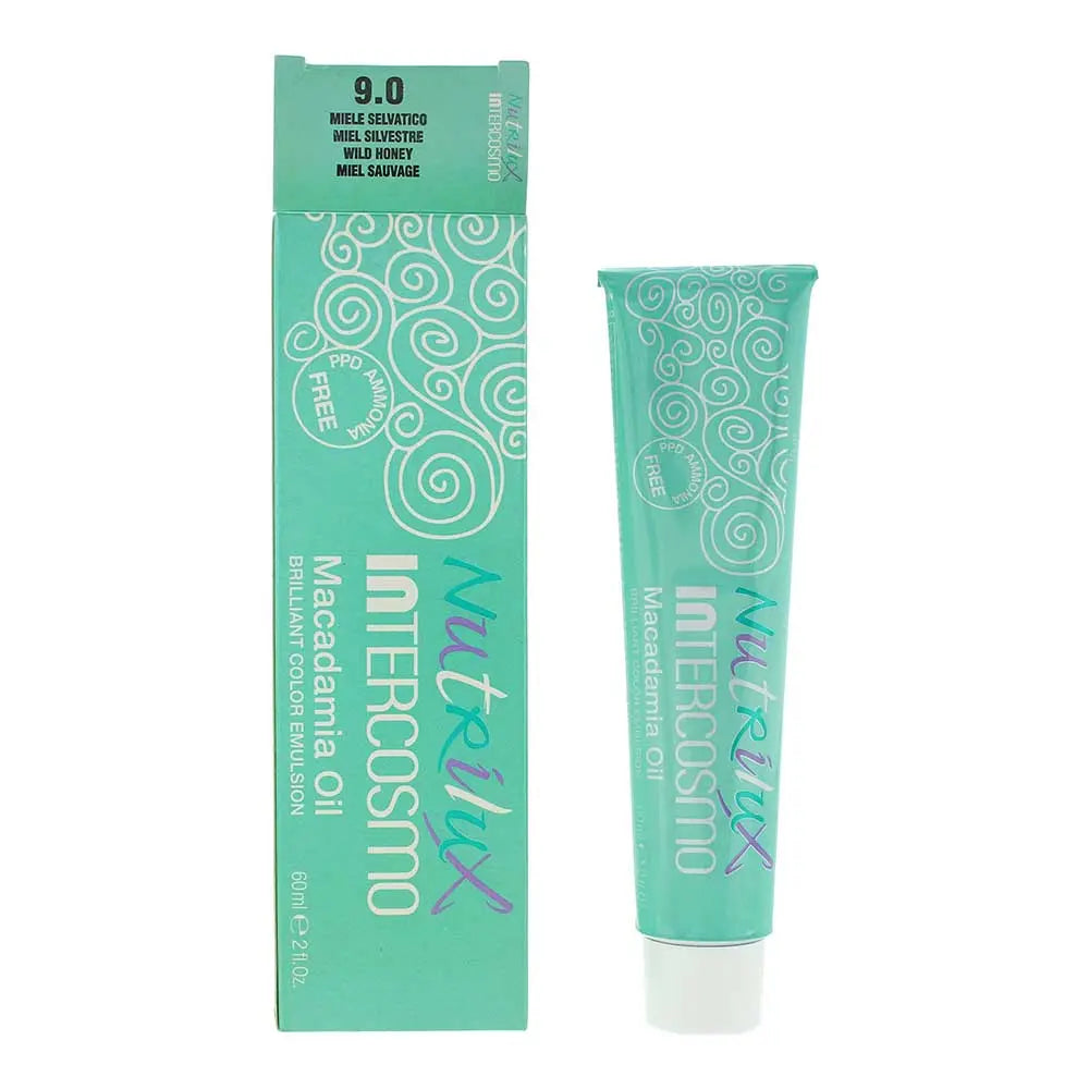 Intercosmo Nutrilux Macadamia Oil 9.0 Wild Honey Hair Colour 60ml Intercosmo