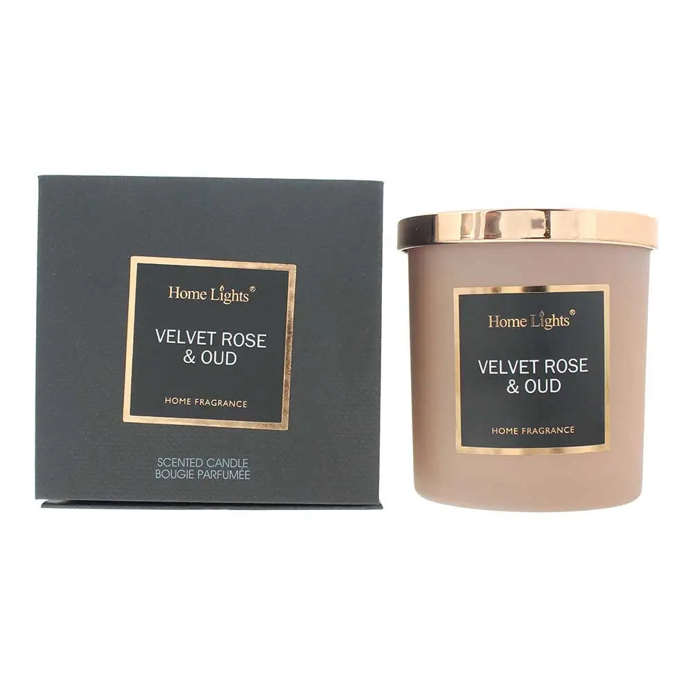 Home Lights Velvet Rose Oud Candle 215g Home Lights