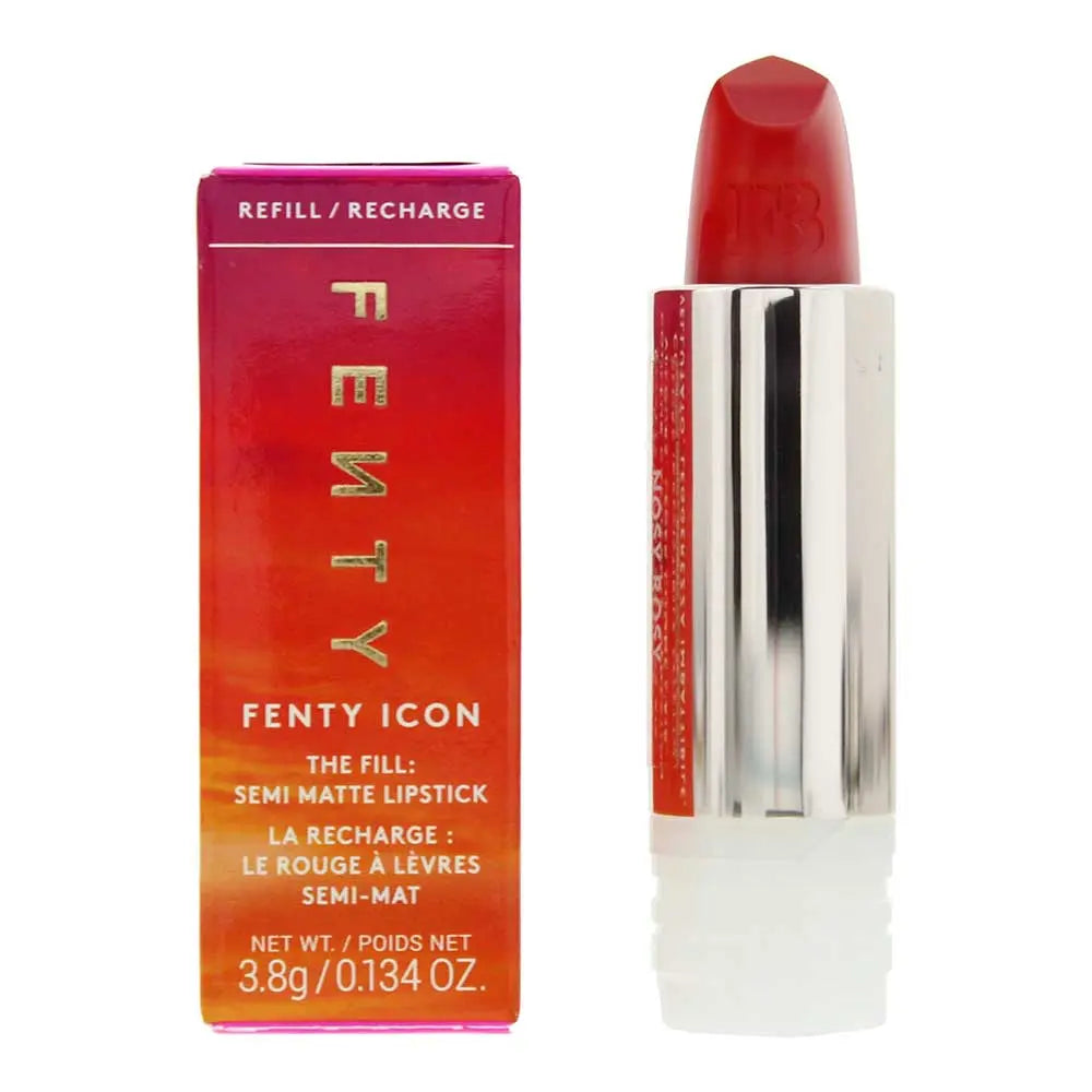 Fenty Beauty Icon The Fill Semi-Matte Refillable Nosy Rosy Lipstick 3.8g Fenty Beauty