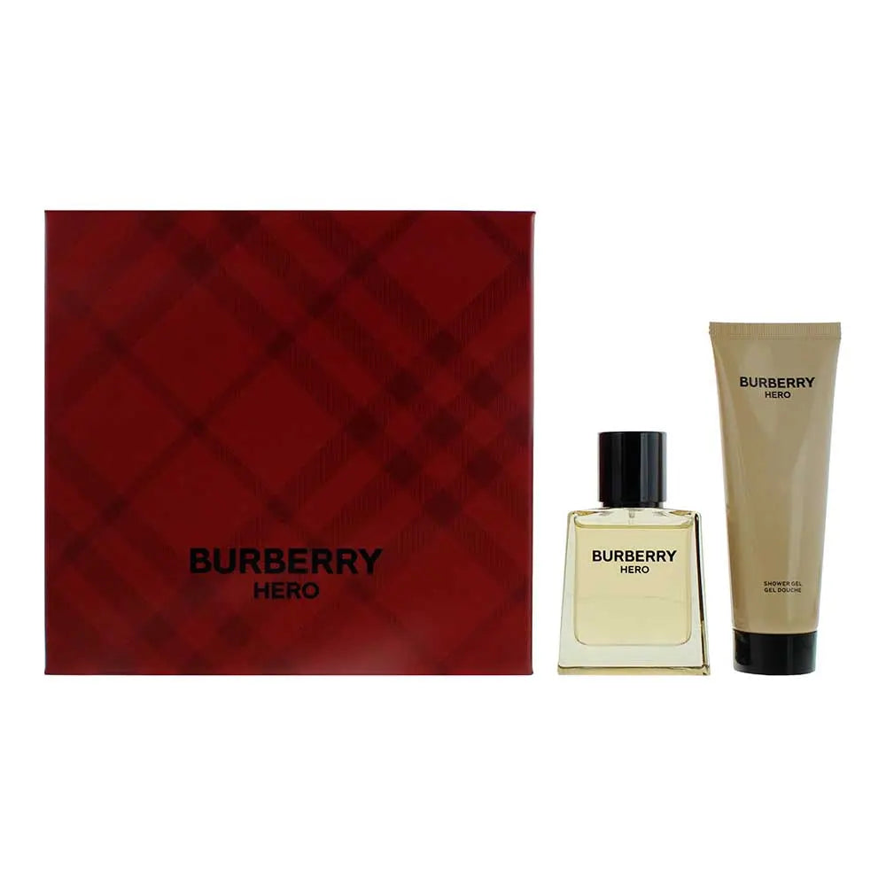 Burberry Hero 2 Piece Gift Set: Eau de Toilette 50ml - Shower Gel 75ml Hero