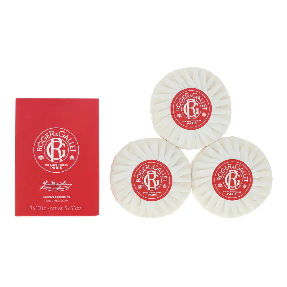 Roger Gallet Jean Marie Farina 3 x Soap 100g Roger & Gallet