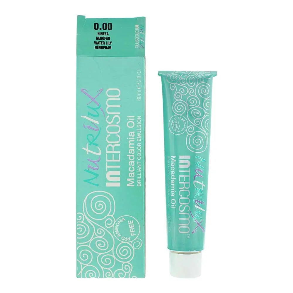 Intercosmo Nutrilux MACADAMIA OIL 0.00 WATER LILY Hair Colour 60ml Intercosmo