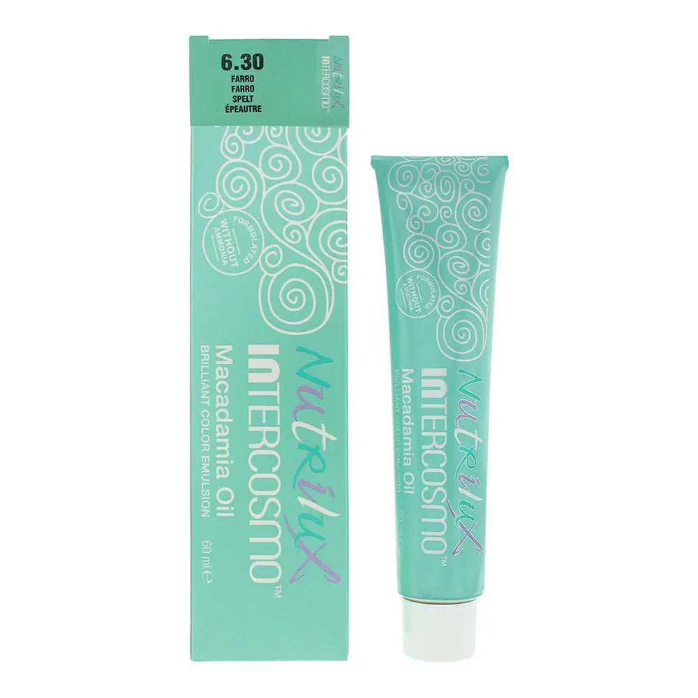 Intercosmo Nutrilux Macademia Oil 6.30 SPELT Hair Colour 60ml Intercosmo