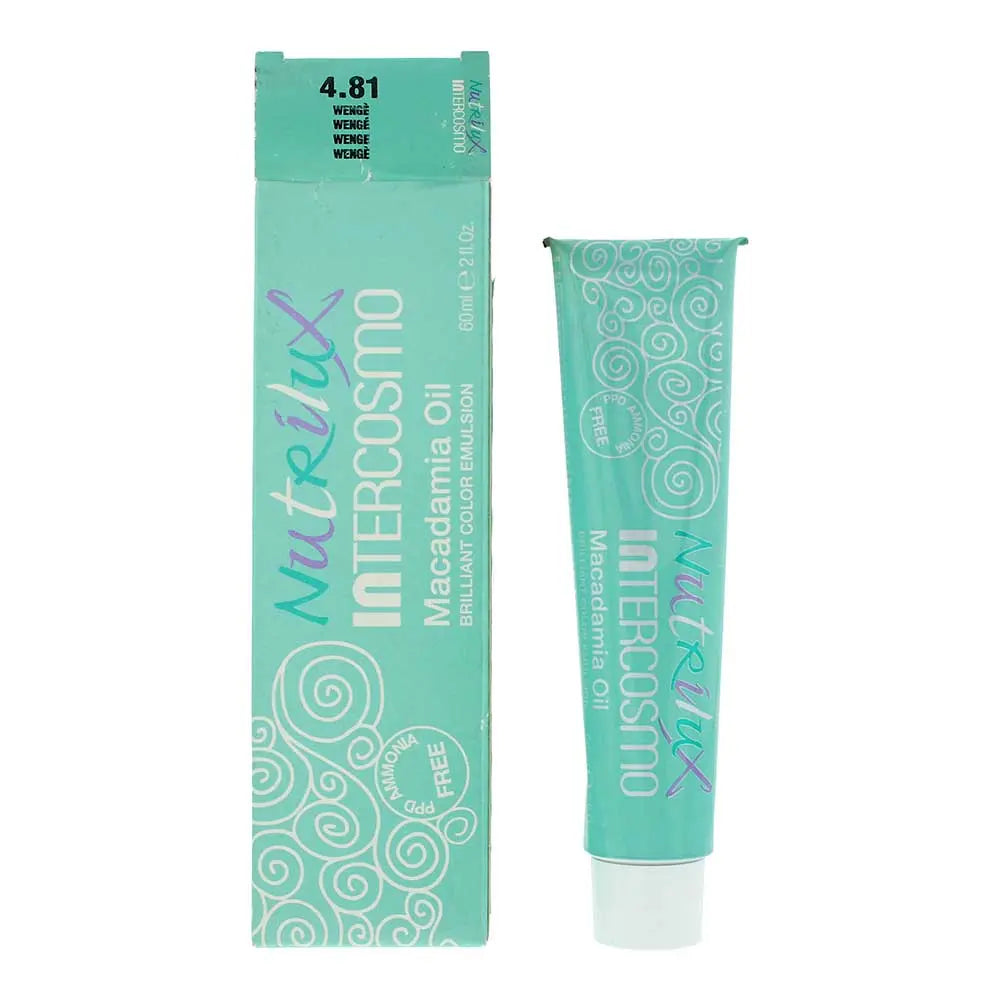 Intercosmo Nutrilux Macadamia Oil 4.81 WENGE Hair Colour 60ml Intercosmo
