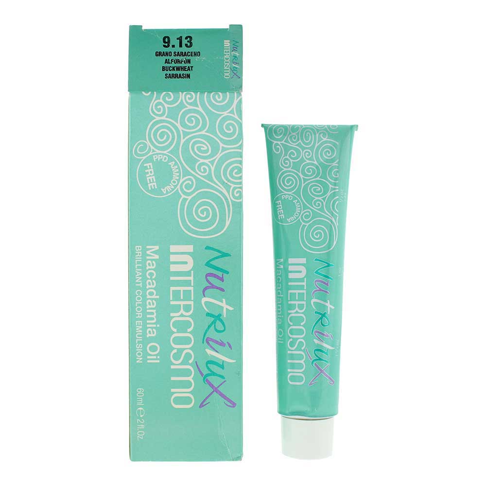 Intercosmo Nutrilux Macadamia Oil 9.13 BUCKWHEAT Hair Colour 60ml Nutrilux