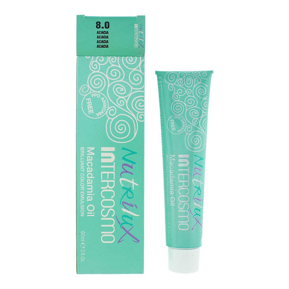 Intercosmo Nutrilux Macadamia Oil 8.0 ACACIA Hair Colour 60ml Nutrilux