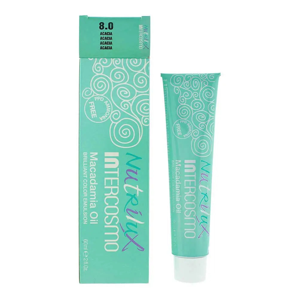 Intercosmo Nutrilux Macadamia Oil 8.0 ACACIA Hair Colour 60ml Intercosmo