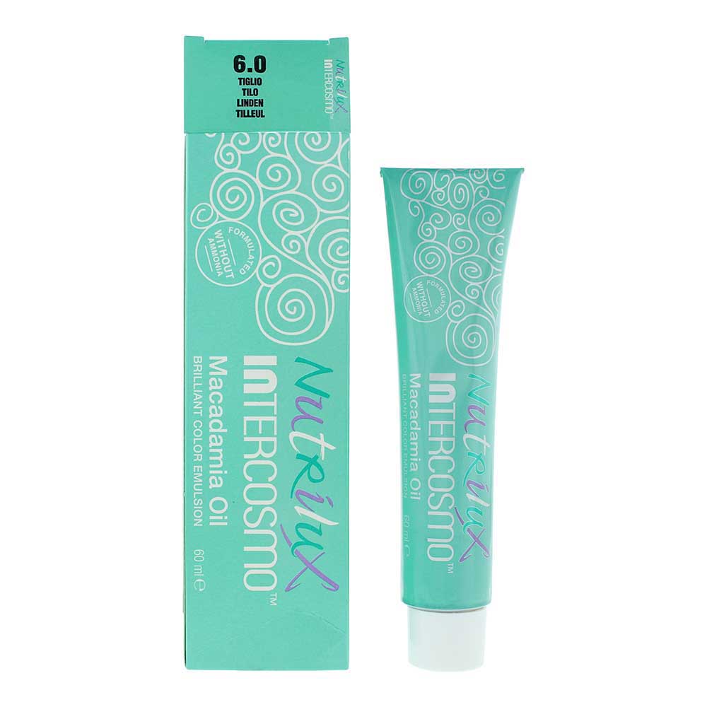 Intercosmo Nutrilux Macadamia Oil 6.0 Linden Hair Colour 60ml Nutrilux