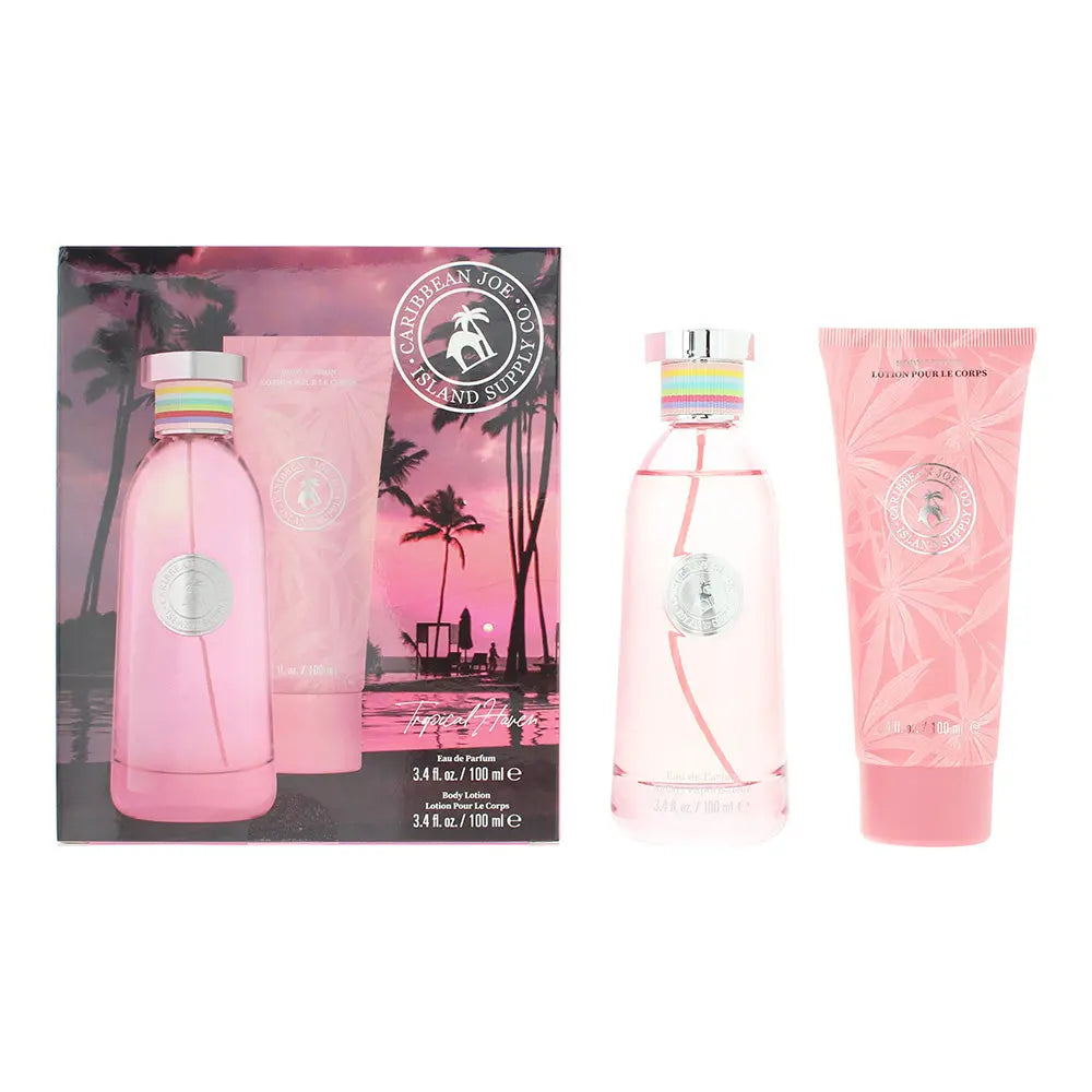 Caribbean Joe Island Supply Tropical Haven Photobox 2 Piece Gift Set: EDP 100ml - BL 100ml Island