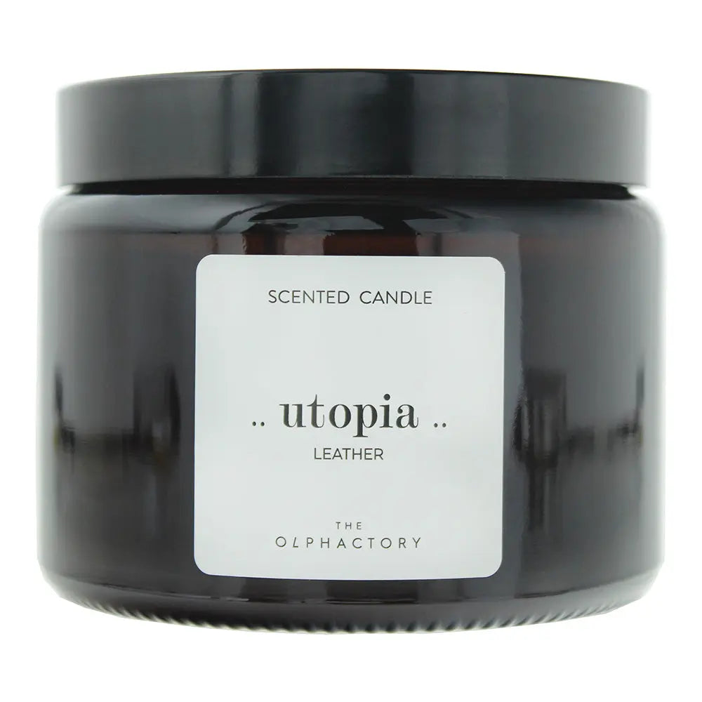 The Olphactory Utopia Leather Scented Candle 360g The Olphactory