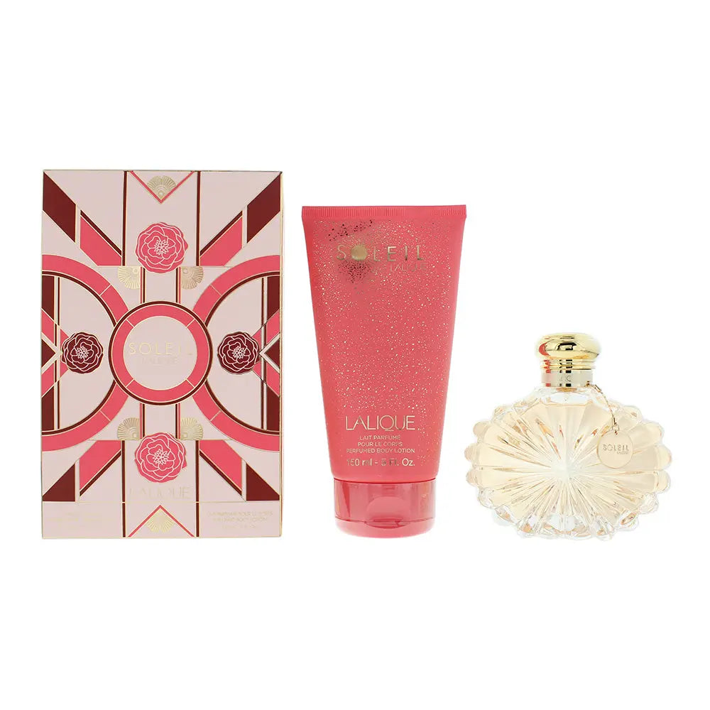 Lalique Soleil 2 Piece Gift Set: Eau de Parfum 100ml - Body Lotion 150ml Soleil