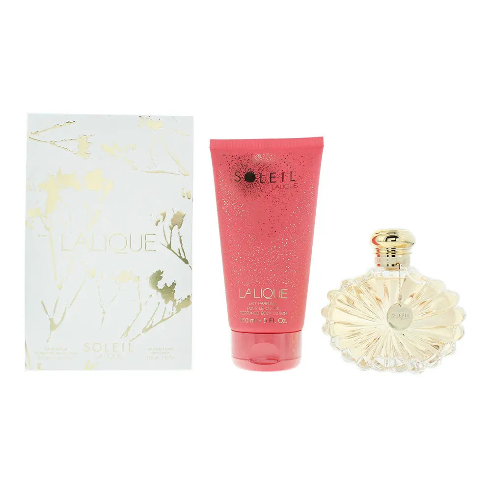 Lalique Soleil 2 Piece Gift Set: Eau de Parfum 50ml - Body Lotion 150ml 1 Lalique