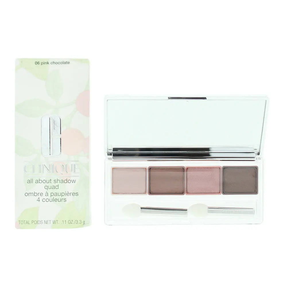Clinique All About Shadow Quad 06 Pink Chocolate Eyeshadow 3.3g All About Shadow