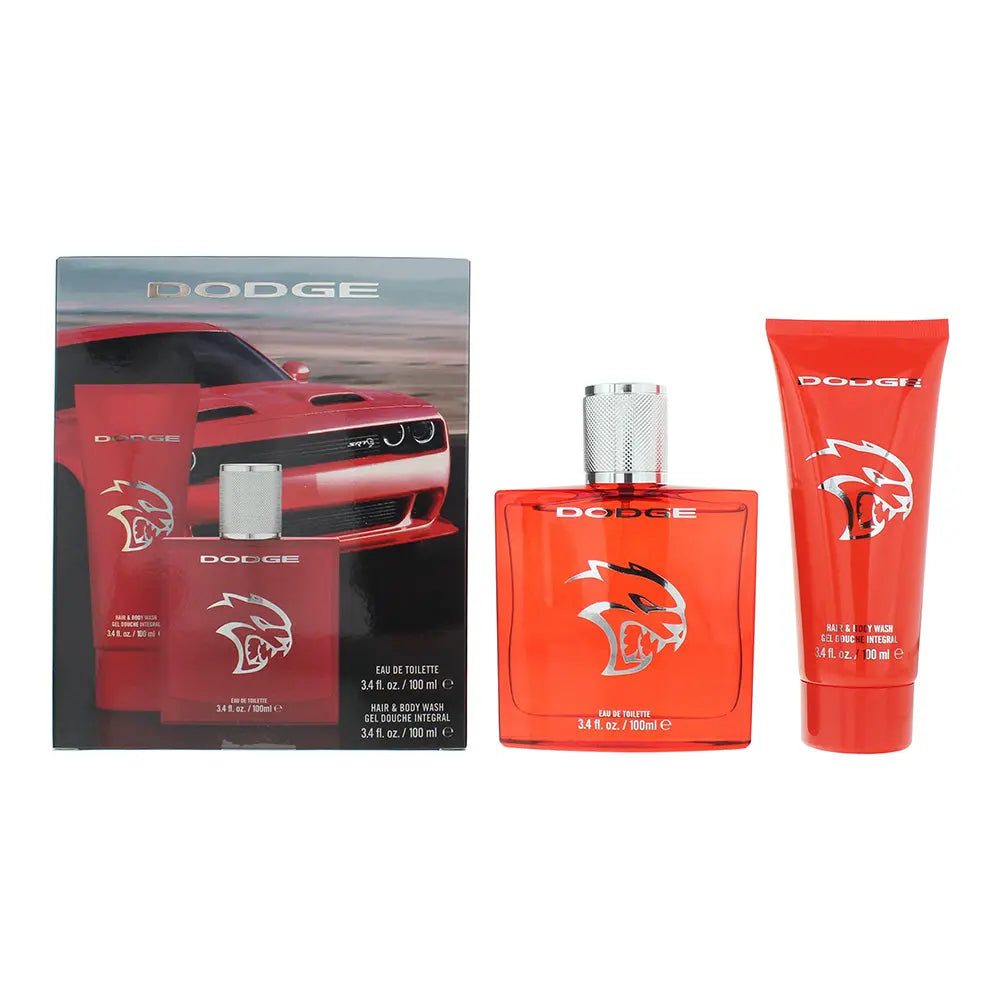 Dodge Legacy Hellcat SRT 2 Piece Gift Set: EDT 100ml - Hair Body Wash 100ml Legacy
