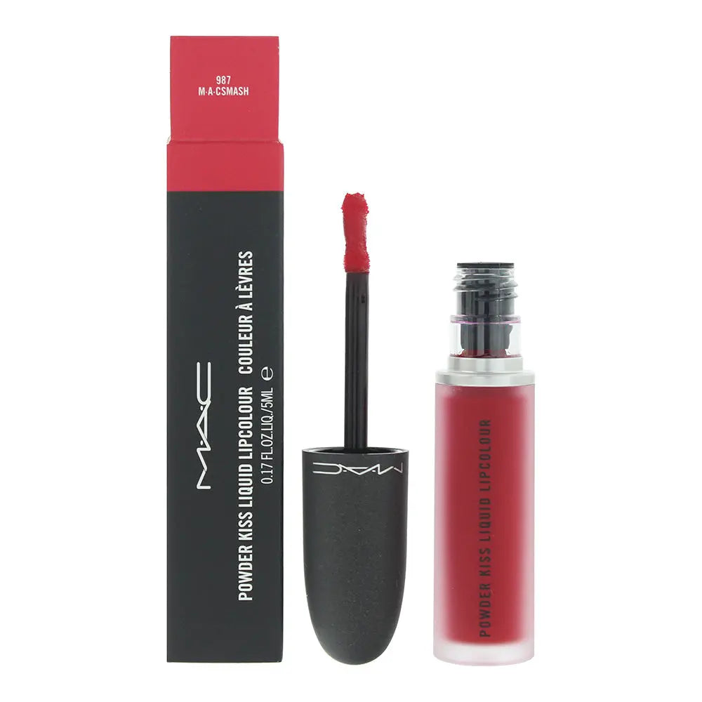 MAC Powder Kiss 987 Mac Smash Liquid Lip Colour 5ml MAC Cosmetics