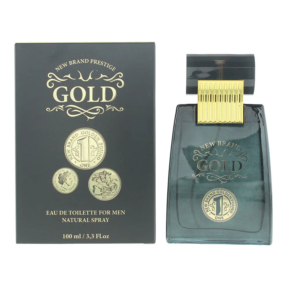 New Brand Gold For Men Eau de Toilette 100ml New Brand