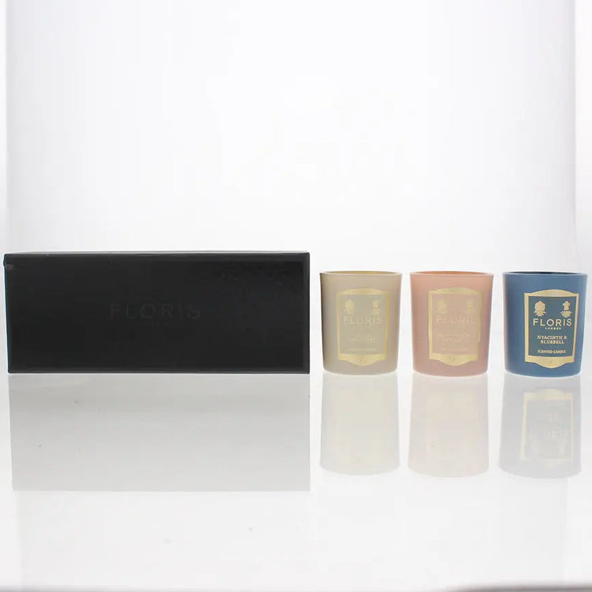Floris London Mini Candle Trio Collection 3 x 70g Floris