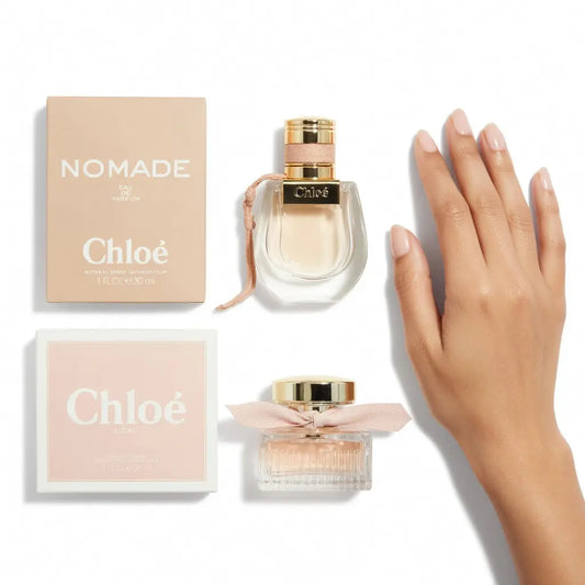 Chloe Perfume Set for Women – Nomade Eau de Parfum 30ml & Love Story Eau de Toilette 50ml – Luxury Chypre & Fresh Floral Fragrance Duo – Long Lasting Elegant Designer Perfumes – Gift Set for Women The Beauty Store