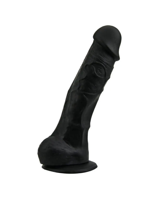 Loving Joy 7 Inch Dildo with Balls Black Loving Joy