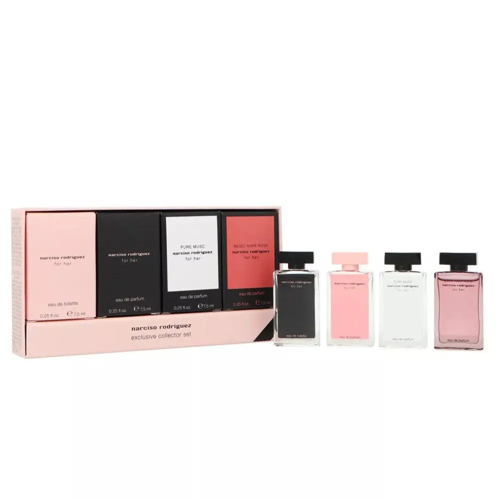 Narciso Rodriguez Miniature Set for Her EDP 7.5ml + EDT 7.5ml + Pure Musc 7.5ml + Musc Noir Rose EDP 7.5ml Narciso Rodriguez