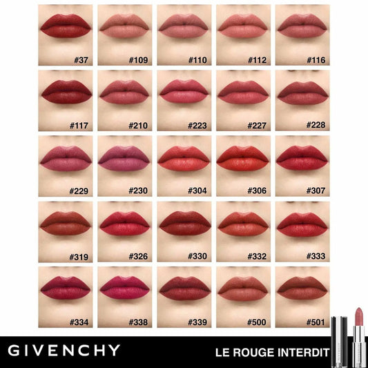 Givenchy Le Rouge Interdit Intense Silk Lipstick 3.4g - 333 L'Interdit Unboxed Givenchy